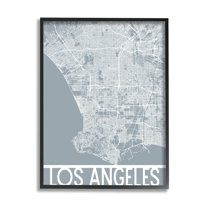 Stupell Industries Los Angeles Street Outline West Coast Transportation Grid, 16 x 20, Design by Daphne Polselli