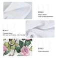 thumbnail image 5 of Wobogo Pink Roses Hand Towel Set of 2 Absorbent for Kitchen and Bathroom With Velcro Hanging Loop 18.2×14in, 5 of 7