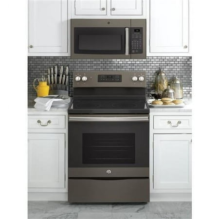 GE - 1.6 Cu. Ft. Over-the-Range Microwave - Slate