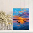 thumbnail image 2 of Qisvanset Sailboat Sunset Canvas Wall Art 15.75x11.81 INCHES, 2 of 8
