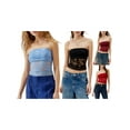 thumbnail image 4 of Yunliwuli Women's Summer Slim Tube Tops Sleeveless Strapless Off Shoulder Lace Floral Tops, 4 of 9