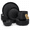 Midnight Black, variant on 24-Piece Wheat Straw Tableware Set Tropical For 8