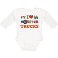 thumbnail image 3 of Inktastic I Love Trucks Boys or Girls Long Sleeve Baby Bodysuit, 3 of 5