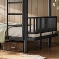 thumbnail image 5 of URTR Queen over Queen Metal Bunk Bed with Ladders & Guardrails, Convertible to 2 Full Platform Beds, Upgraded Round-Pipe Frame for Teens & Adults, No Box Spring Needed, Black, 5 of 15