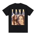 thumbnail image 1 of Lana Del Rey Short Sleeve Pattern T-Shirt Fashion Breathable Cotton T-Shirt--Youyoupin, 1 of 4