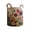 Q, variant on Quilted Laundry Basket Vintage Floral Laundry Hamper with Handles Foldable Storage Basket for Clothes(28" x 20")