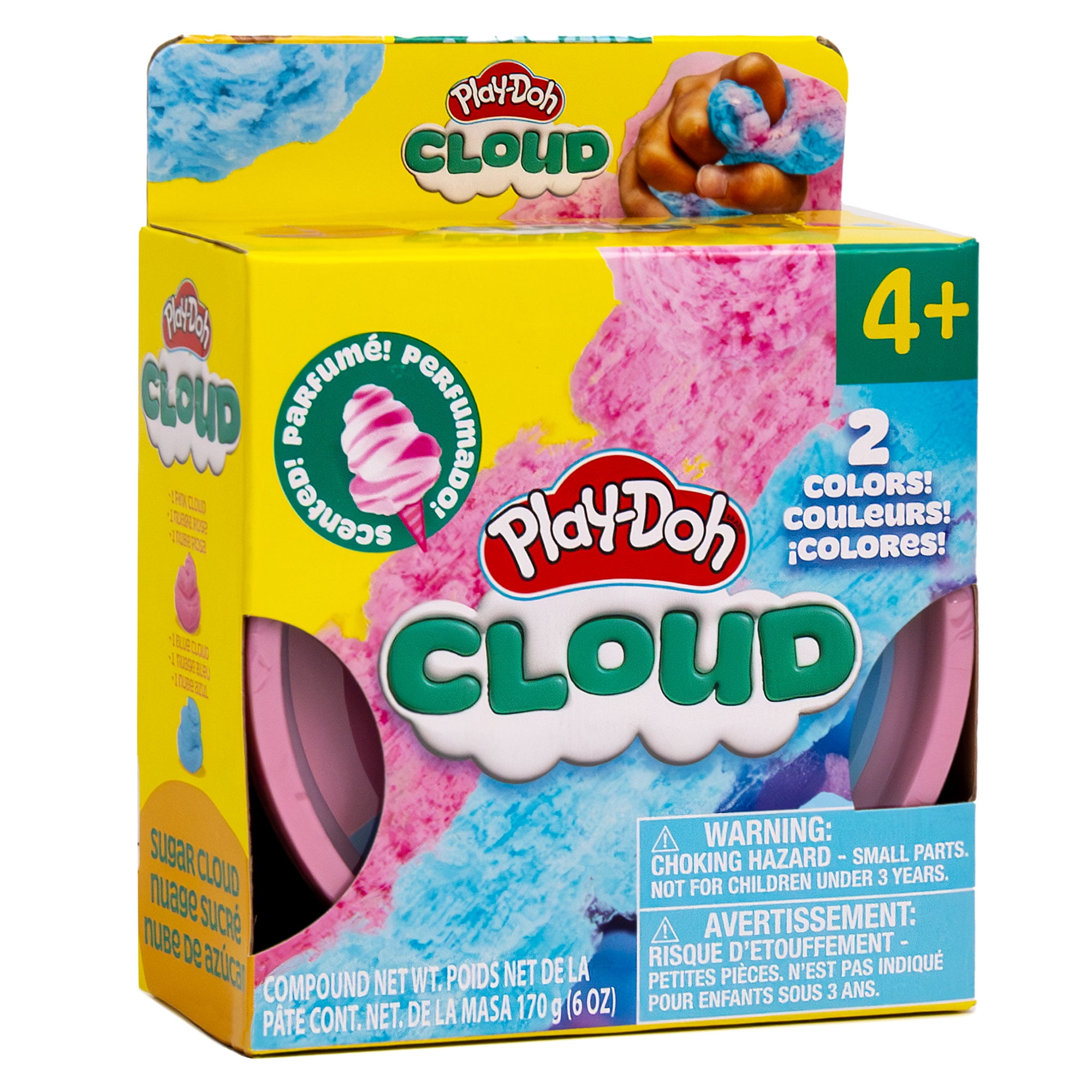 Play-Doh Cloud, Barbe à papa, paquet de 2