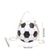 thumbnail image 3 of Bolsa de fútbol para fiesta de aficionados con detalles de pedrería, bolso cruzado para mujer, bolso de noche coleccionable temático de fútbol en negro, blanco, rosa o marrón., 3 of 5