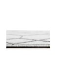 thumbnail image 5 of Unique Loom Matrix Trellis Collection Area Rug - Deco (8' Round White/Gray), 5 of 7