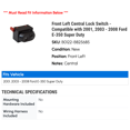 thumbnail image 2 of Front Left Central Lock Switch - Compatible with 2001, 2003 - 2008 Ford E-350 Super Duty 2004 2005 2006 2007, 2 of 2