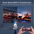 thumbnail image 3 of Proyector portátil WiFi Bluetooth: Mini proyector Auto Keystone para iOS, Android, portátil, TV Stick, HDMI, USB (HY300), 3 of 6