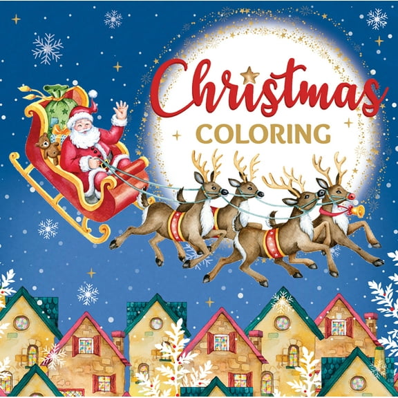 Keepsake Coloring Books Christmas Coloring (Santa Sleigh Cover - Keepsake Coloring Book), (Paperback)
