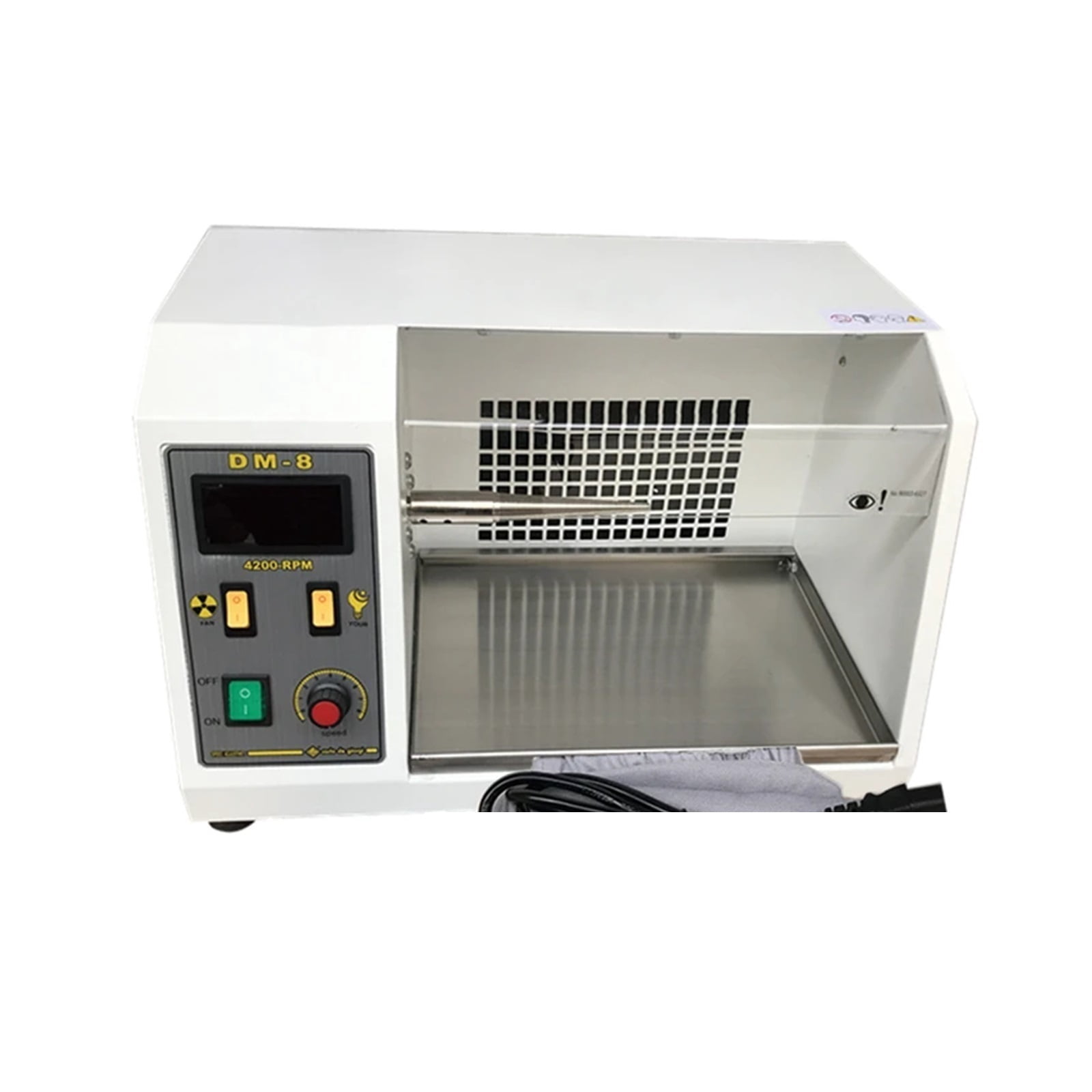DM-8 Mini Jewelry Grinding Machine Jewelry Polisher Bench Grinder Polisher With Dust Collector ,Easy to Use
