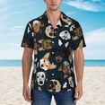 thumbnail image 4 of Haiem Dogs Printed Hawaiian Shirt for Men - Men’s Casual Beach Summer Shirts - Stretch Fabric with Modern Fit-Large, 4 of 9