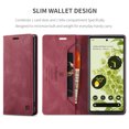 thumbnail image 2 of ELEHOLD for Google Pixel 6 2021 Wallet Case, Slim Luxury PU Leather Flip Cover RFID Blocking Card Slots Magnetic Closure Anti-Scratch Shockproof Case for Google Pixel 6 6.4 inch,Red, 2 of 10