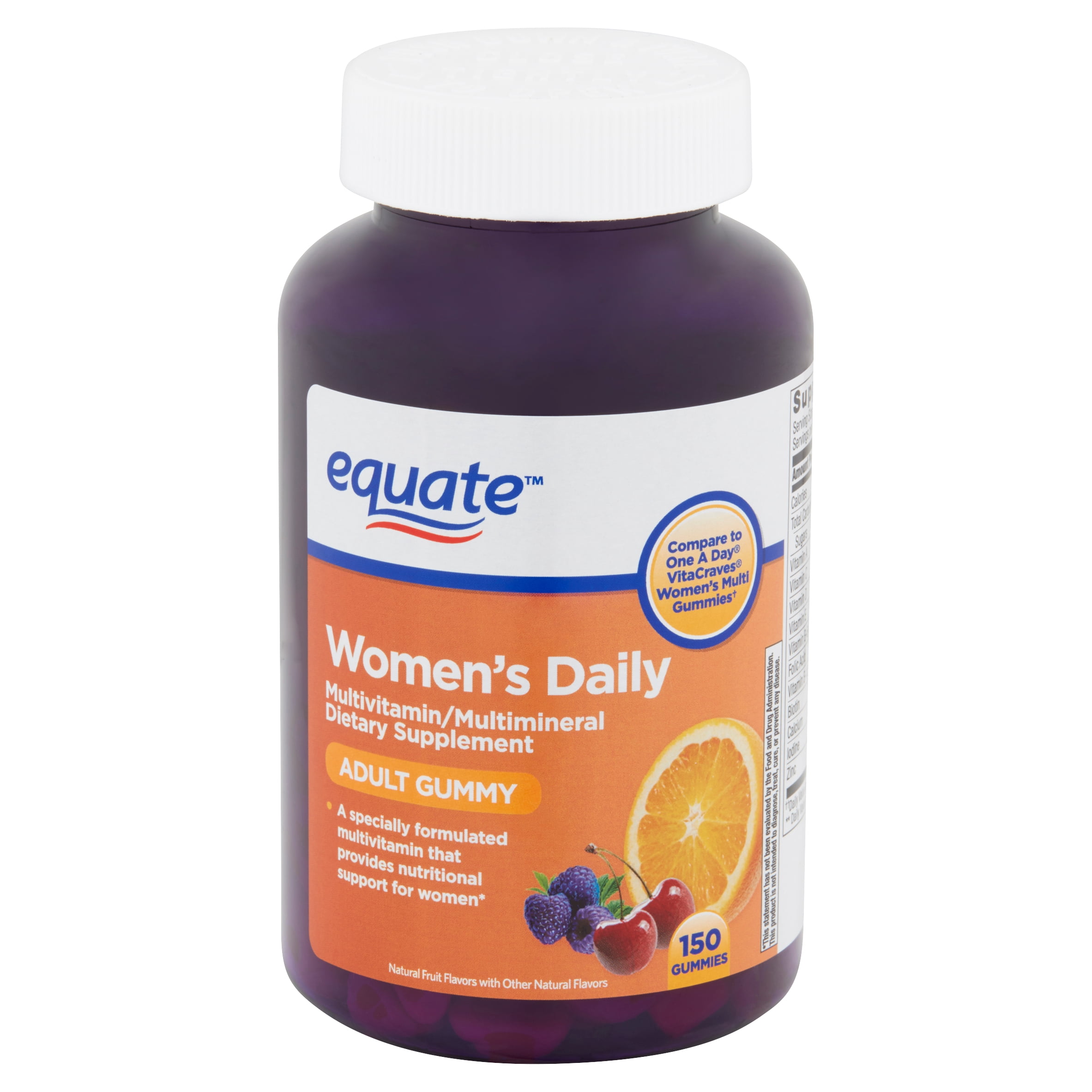 Equate Women's Daily Adult Gummies, 150 count