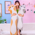 thumbnail image 4 of GlobalBreeze Giant Long Cat Plush Body Pillow, Cute Soft Stuffed Animal, Fluffy Kitten Plush Cushion, Adorable Cat Plush Throw Pillow for Bed Sofa, Cozy Hug Doll Gift for Girlfriend, Cat Lovers, 4 of 16