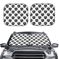 thumbnail image 2 of KLL Gear Tools for Windshield Sun Shade 2-Piece Foldable Car Front Window Sunshade for Most Sedans SUV Truck-Small, 2 of 6