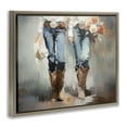 thumbnail image 4 of Stupell Industries Floral Cowgirl Pair Novelty Painting Brown Floater Framed Canvas Art Print Wall Art, 31 x 25, 4 of 10
