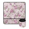 thumbnail image 2 of HELLHERO Pink Roses on Light Pink Sewing Machine Pad Waterproof Home Deocr Removable Storage Bag Foldable Polyester Fabric, 2 of 5