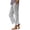 BV22_Gray, variant on Women's Cotton Linen Striped Pants Summer Casual Loose Drawstring Trousers Beach Travel Cropped Slacks with Pockets Watermelon Red XL