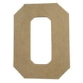 thumbnail image 1 of Wooden Letter Unfinished, Collegiate Font, Craft Cutout, 1 of 3