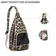 thumbnail image 2 of Fashion Leopard Sling Backpack - Runway-Inspired Print, Lightweight Durable Shoulder Bag, 2 of 4