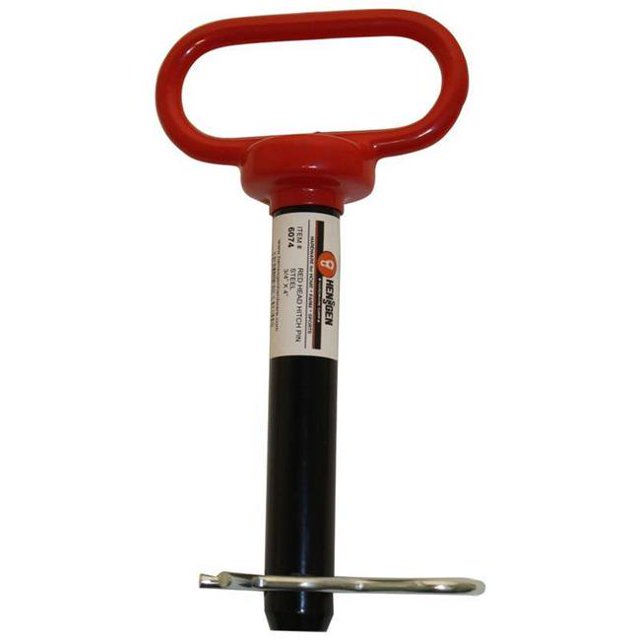 Henssgen Hardware 6074 0,75 x 4 Po Épingle d'Attelage Tête Rouge Forgée