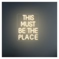 thumbnail image 1 of Letrero De Neón"This Must Be The Place"para Bar, Pub, Hogar, Habitación, Dormitorio, Decoración Pared, Letrero Tienda, Inauguración, 40x32cm, 1 of 3