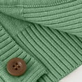 thumbnail image 4 of TEAJOPSUU Girls' Long Sleeve Sweaters Casual Fall Knitted Cardigan Kids Button Up V-Neck Sweater Cover Up Tops 2-14 Years B-Green, 4 of 6