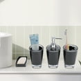 thumbnail image 4 of Unique Bargains 3 Pcs Reusable Bathroom Accessories Set Black, 4 of 4