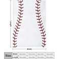 thumbnail image 3 of Baseball Blanket Baseball Gifts for Boys Girls Warm Cozy Flannel Baseball Throw Blanket for Kids Adults Baseball Lovers for Couch Bed 50"x40", 3 of 6