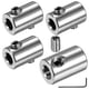 thumbnail image 1 of Uxcell 4-Pack Abrazadera de Cable de Alambre, Clip de Doble Agujeros de Acero Inoxidable 304 con Tornillos Hexagonales y Llave, 1 of 7