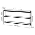 thumbnail image 5 of Evelyn&Zoe Alexis 55" Wide Rectangular Console Table, Blackened Bronze, 5 of 8