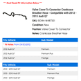 thumbnail image 2 of Valve Cover To Connector Crankcase Breather Hose - Compatible with 2012 - 2015 Audi Q7 2013 2014, 2 of 2