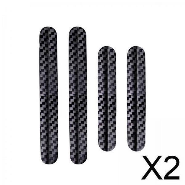 Protectores de borde de puerta,Protectores de borde de puerta de automóvil Embellecedores Textura de fibra de carbono,Pegatinas protectoras de protectores de borde de puerta lateral de