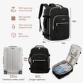 thumbnail image 3 of LOVEVOOK 40l matelassé extensible bagage à main approuvé par le vol sac à dos de voyage 17 pouces ordinateur portable voyage bagages sac à dos polochon pour femmes hommes, 3 of 5