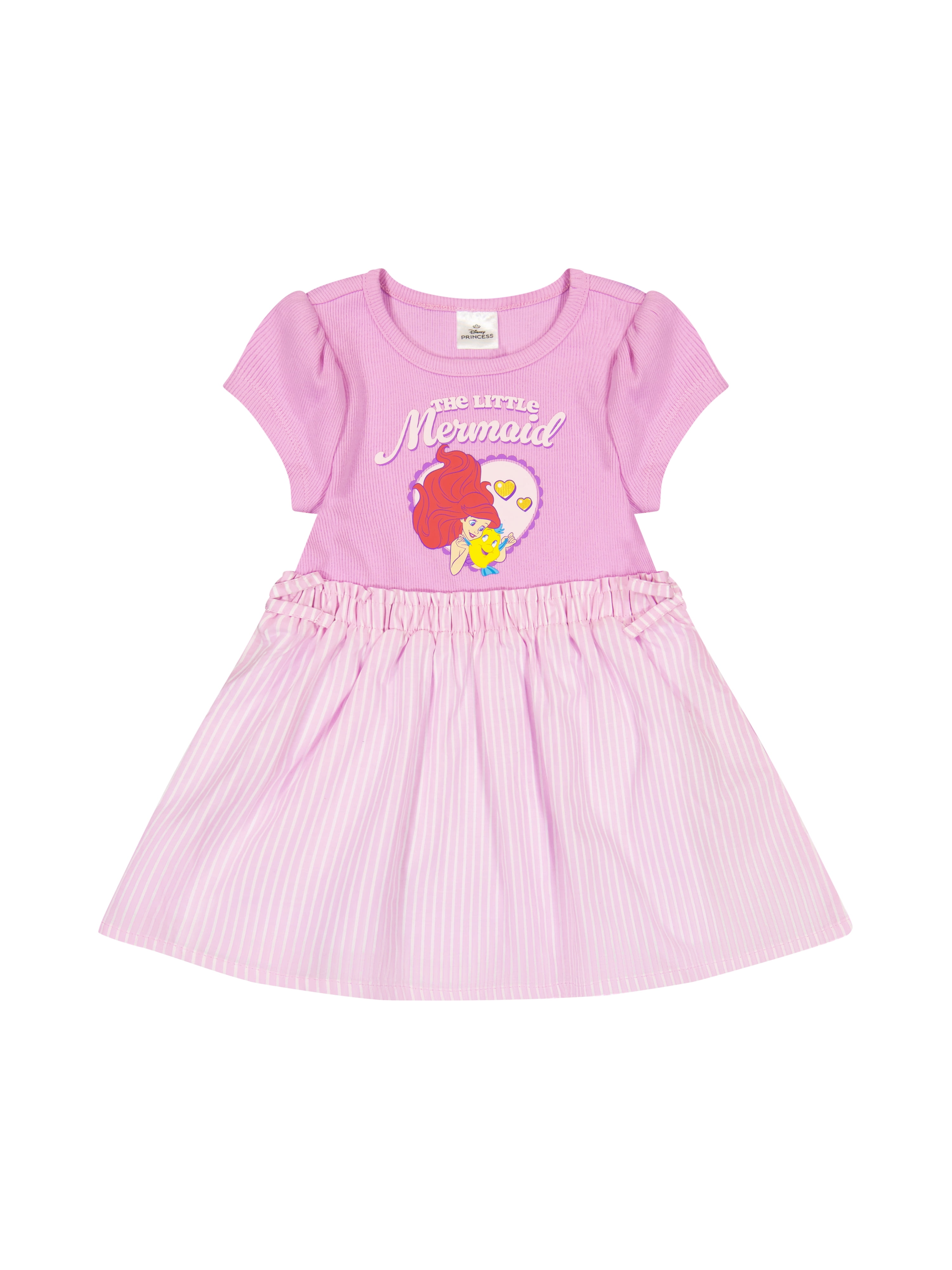 Princesses Toddler Girls Woven Short Sleeve Dress, Sizes 12 Months-5T