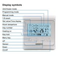 thumbnail image 2 of 220/230V 7-day LCD programmable electric floor heating thermostat digital LCD controller panel 16A for floor, 2 of 8