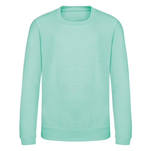 AWDis Just Hoods Chandail Molletonné Uni à Col Rond pour Garçons/filles