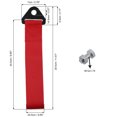 thumbnail image 3 of Unique Bargains Front Bumper Car Tow Strap Trim Trailer Belt with Rope Trailer Hook Nylon Red 2 Set, 3 of 7