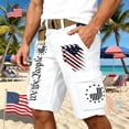 thumbnail image 2 of Men's Patriotic Cargo Shorts with "We the People" Print – Independence Day USA Flag Design – Comfortable Relaxed Fit with Multiple Pockets (S-XXXXXXL), 2 of 5