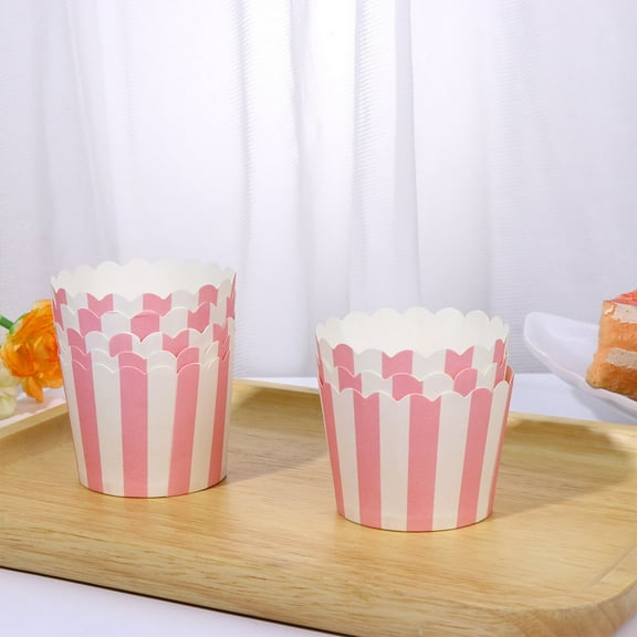 SILENRADAWN 150Pcs Round Muffin Baking Cups Non-stick Easy-release for Baby Showers Weddings