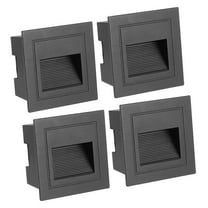 Uxcell 4000K LED Step Light, 4 Pack 3W 120V Stair Light Aluminum Waterproof 105lm Dimmable Recessed Light, Warm White