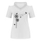 thumbnail image 4 of Camisetas Casuales para Mujeres Correa de Hombro de Verano Camiseta con Cuello en V, Manga Corta Top Ligero para el Hogar Y la Fiesta, 4 of 5