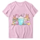thumbnail image 1 of Blusas de Manga Corta para las Mujeres Divertida Impresión Cuello Redondo Camiseta Vintage, Blusas de Primavera para las Mujeres, 1 of 4