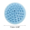 thumbnail image 5 of Unique Bargains 1 Pc Hair Brush Hat-shaped Scalp Scrubber Blue, 5 of 6