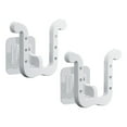 thumbnail image 3 of Luzkey 2 Pieces Slippers Storage Rack Wall Mount U Shaped Accessory for Bathrooms Simple Assembly Hanging Shoe Hooks Shoes Organizer White, 3 of 8