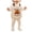 Beige, variant on Quealent Baby Boy Girl Thanksgiving Outfit Onesie Bubble Romper Strap Waffle Overalls Bodysuit (Khaki, 12-18 Months)