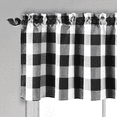 thumbnail image 3 of 4X Valances for Kitchen Farmhouse Check Valances for Window Treatment Decor (), 3 of 5